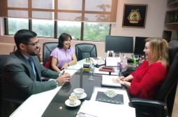 Imagem da notícia - André Zogahib em reunião no TCE para alinhar migração previdenciária.