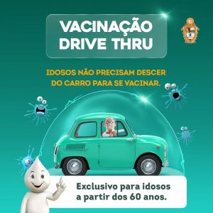 Imagem da notícia - Idosos vão poder se vacinar sem precisar sair do carro