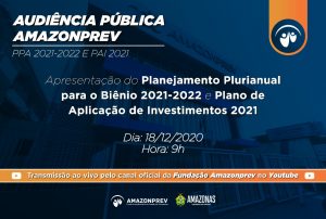 Imagem da notícia - Previdência do Amazonas promove audiência pública para discutir Plano Plurianual 2021-2022